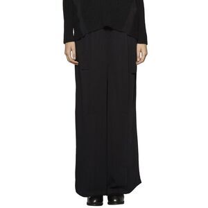 PRIMORDIAL IS PRIMITIVE Wide Leg Cargo Pants Women BLACK